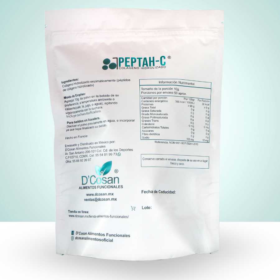 Composicion Colageno HIdrolizado . Dcosan